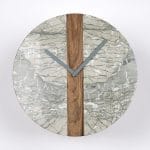 Horloge Aiôn marbre et bois