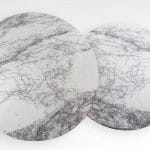 Tables basses Séléné, plateau en marbre allégé